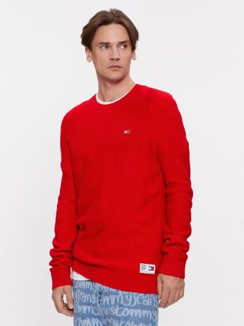 Tommy Jeans pánský červený svetr - L (XNL)