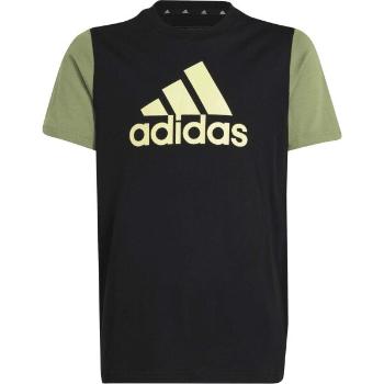 adidas BIG LOGO TEE Chlapecké tričko, černá, velikost