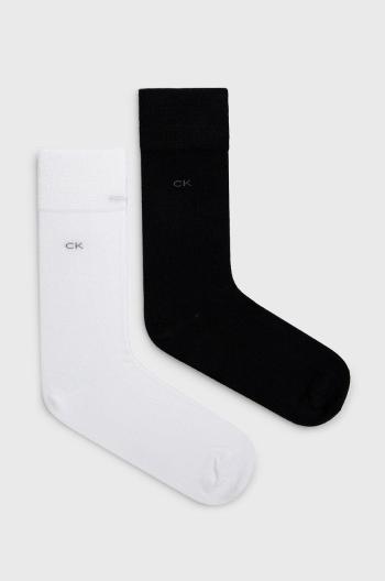 Ponožky Calvin Klein 2-pack pánské, bílá barva, 701218631