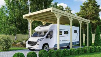 Dřevěný přístřešek / carport CARAVAN Lanitplast