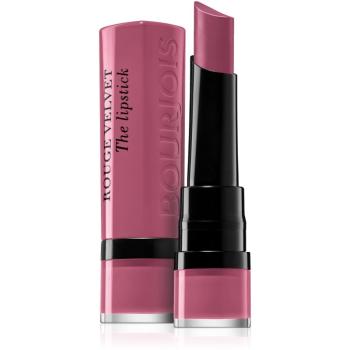 Bourjois Rouge Velvet The Lipstick matná rtěnka odstín 19 Place De Roses 2,4 g