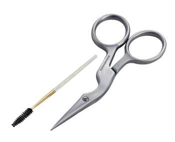 Tweezerman Nůžky a kartáček na obočí Brow Shaping Scissors & Brush Stainless Steel