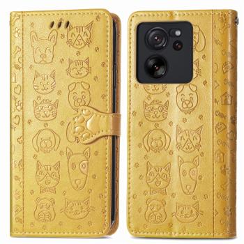ART Peňaženkový kryt Xiaomi 13T / 13T Pro ANIMALS žltý