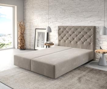 Boxspring postel Dream-Great 140x200 cm mikrovlákno béžová