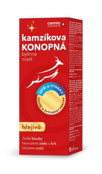 Cemio Kamzíkova konopná mast hřejivá 200 ml + soutěž