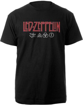 Led Zeppelin Ing Logo & Symbols Unisex Black L