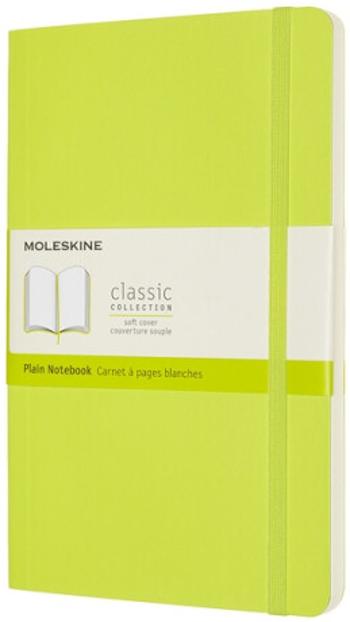 Moleskine Zápisník žlutozelený L, čistý, měkký