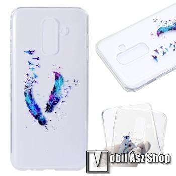Szilikon védő tok / hátlap - MADÁRTOLL MINTÁS - SAMSUNG SM-A605G Galaxy A6 Plus (2018)