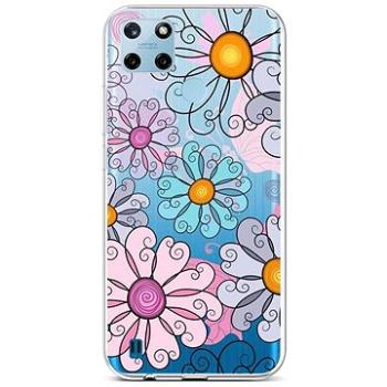 TopQ Kryt Realme C25Y silikon Colorful Daisy 70613 (Sun-70613)