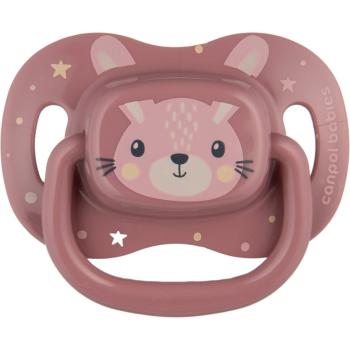 Canpol babies Cute Animals Soother 6-18m dudlík Pink 1 ks