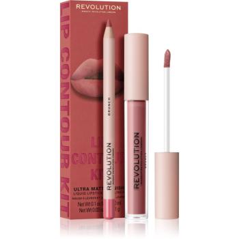 Makeup Revolution Lip Contour Kit ajakápoló készlet árnyalat Brunch