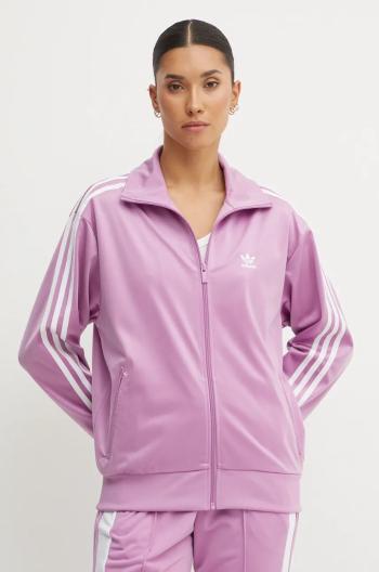 Mikina adidas Originals Firebird dámská, fialová barva, s aplikací, IY4741