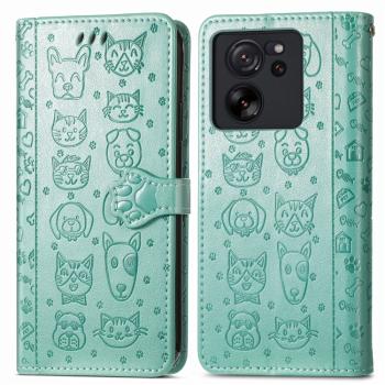 ART Peňaženkový kryt Xiaomi 13T / 13T Pro ANIMALS zelený