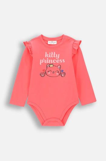 Kojenecké body Coccodrillo HEARTS GIRL NEWBORN