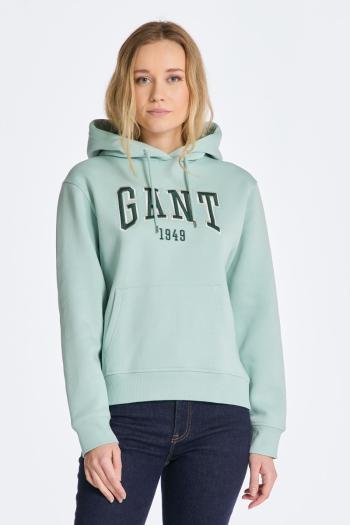 MIKINA GANT REL LOGO HOODIE IBIZA BLUE