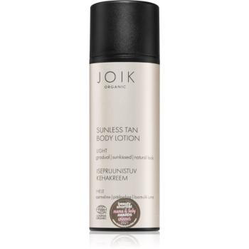 JOIK Organic Sunless Tan samoopalovací tělové mléko Light 150 ml