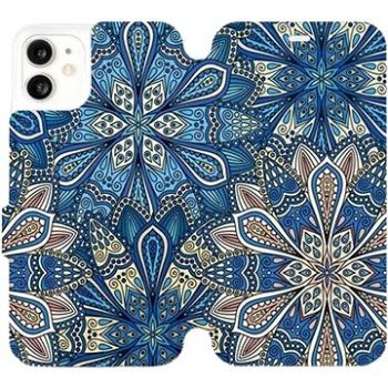 Flipové pouzdro na mobil Apple iPhone 11 - V108P Modré mandala květy (5903226975914)