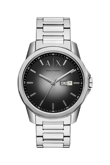 Hodinky Armani Exchange stříbrná barva