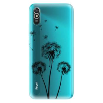 Odolné silikonové pouzdro iSaprio - Three Dandelions - black - Xiaomi Redmi 9A