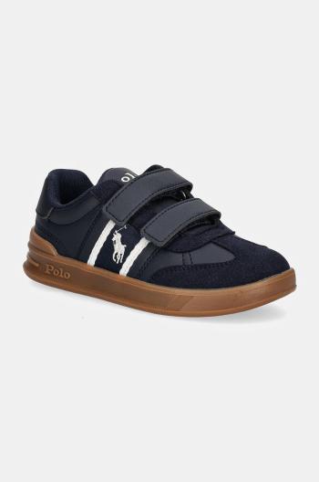 Dětské sneakers boty Polo Ralph Lauren HERITAGE COURT III EZ T-TOE tmavomodrá barva, RL01257410