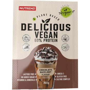 Nutrend DELICIOUS VEGAN PROTEIN 5 x 30 ČOKOLÁDA + LÍSKOVÝ OŘECH Protein, , velikost