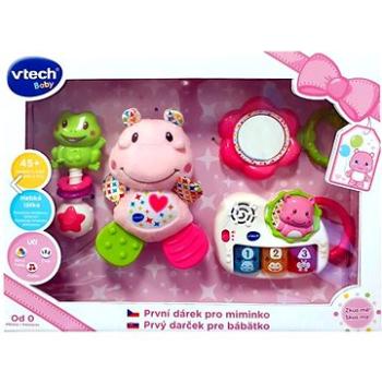 Vtech První dárek pro miminko CZ - růžový (3417765220586)