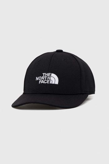 Dětská baseballová čepice The North Face černá barva, s aplikací