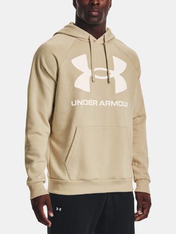 Under Armour UA Rival Fleece Big Logo HD-BRN Mikina Hnědá