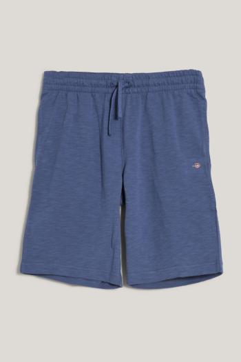 TEPLÁKOVÉ ŠORTKY GANT SHIELD COTTON SLUB SHORTS DUSTY NAVY