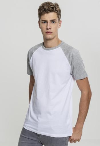 Urban Classics Raglan Contrast Tee wht/gry - 3XL