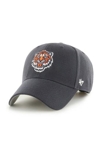 Čepice s vlněnou směsí 47brand MLB Detroit Tigers tmavomodrá barva, s aplikací, B-MVP09WBV-NYE