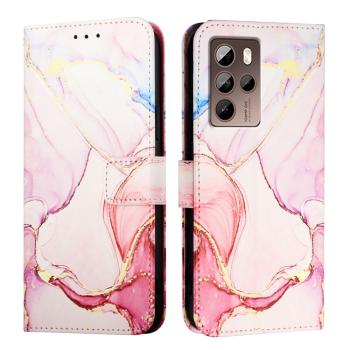 ART MARBLE Peňaženkový kryt pre HTC U24 Pro ROSE GOLD