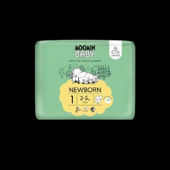 MOOMIN BABY 1 Newborn 2–5 kg, eko plienky 25 ks
