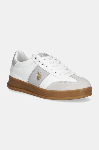 Sneakers boty U.S. Polo Assn. CAMPYW bílá barva, CAMPYW001W/DYS2