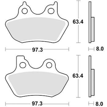 Braking brzdové destičky (sinterová směs CM77) (2ks) M501-335 (M501-335)