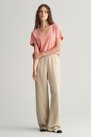 KALHOTY GANT REL LINEN BLEND PULL ON PANTS DRY SAND