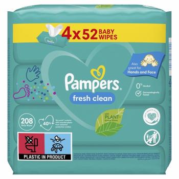 PAMPERS Fresh Clean 4x52 ks - vlhčené ubrousky