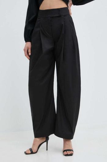 Kalhoty Pinko dámské, černá barva, jednoduché, high waist, 103577 A1TX