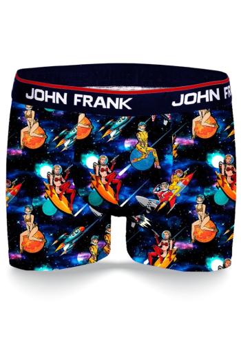 Pánské boxerky John Frank JFBD342 XL Tm. modrá