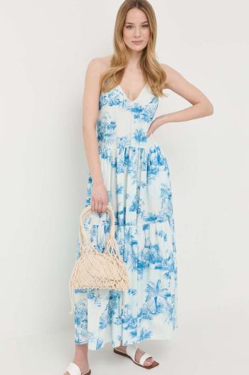 Bavlněné šaty Red Valentino maxi