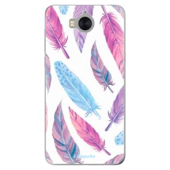 Odolné silikonové pouzdro iSaprio - Feather Pattern 10 - Huawei Y5 2017 / Y6 2017