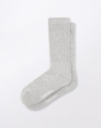 Organic Basics Core Tennis Crew Socks 2-pack Grey 43-46