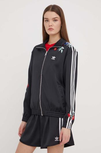 Mikina adidas Originals dámská, černá barva, s aplikací, IT5376