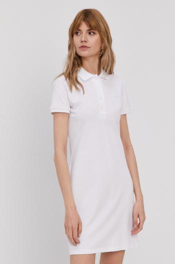 Šaty Lacoste bílá barva, mini, jednoduché, EF5473-001