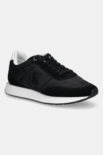 Tenisky Calvin Klein RETRO RUNNER LACE UP NYLON MG čierna farba, YW0YW01990