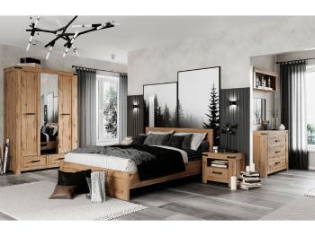 KONDELA Dorsi spálňa dub navarra