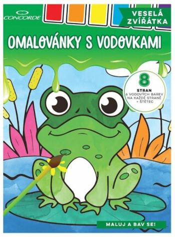 Omalovánky s vodovkami - Veselá zvířátka