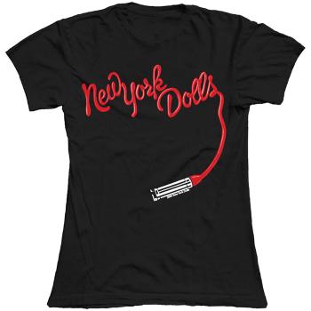 New York Dolls tričko Lipstick Logo Čierna M