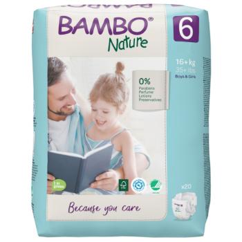 Bambo nature 6 detské prírodné plienky 16-30 kg 20 ks