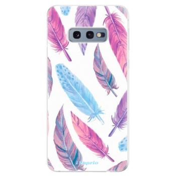 Odolné silikonové pouzdro iSaprio - Feather Pattern 10 - Samsung Galaxy S10e